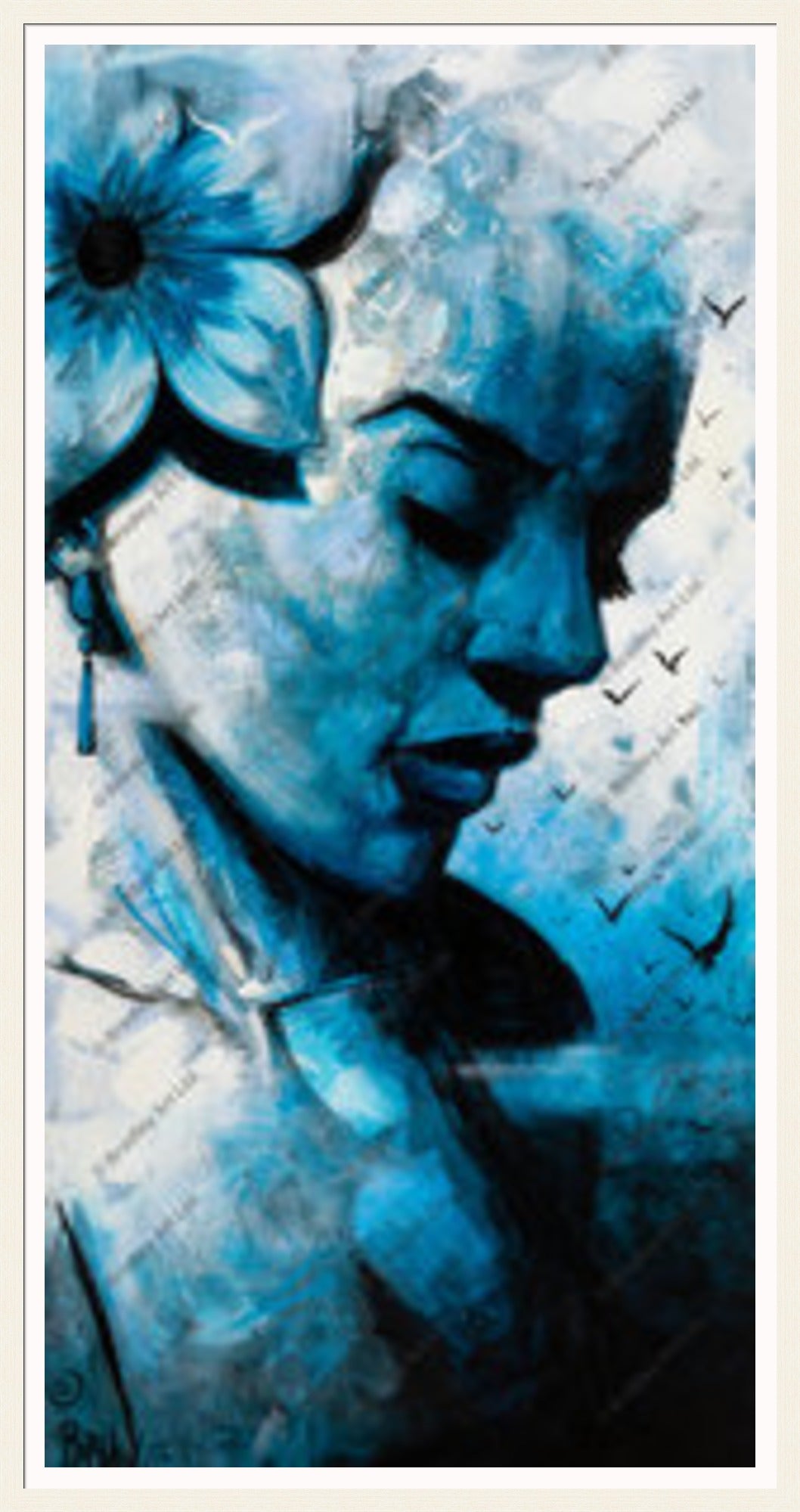 "Live Life" (Blue) HE Canvas