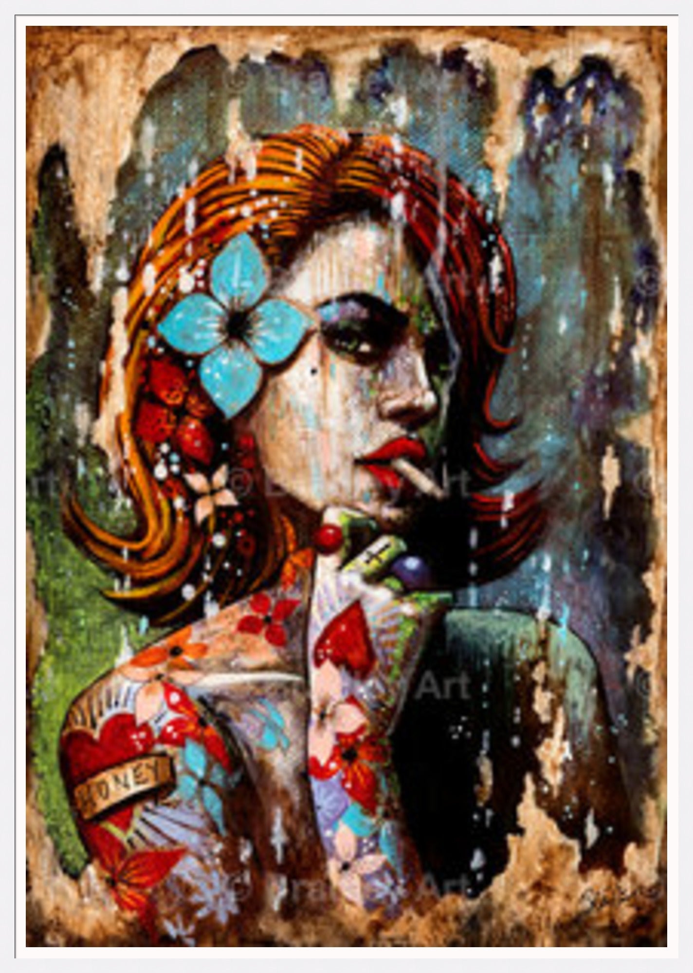 "Honey" Canvas
