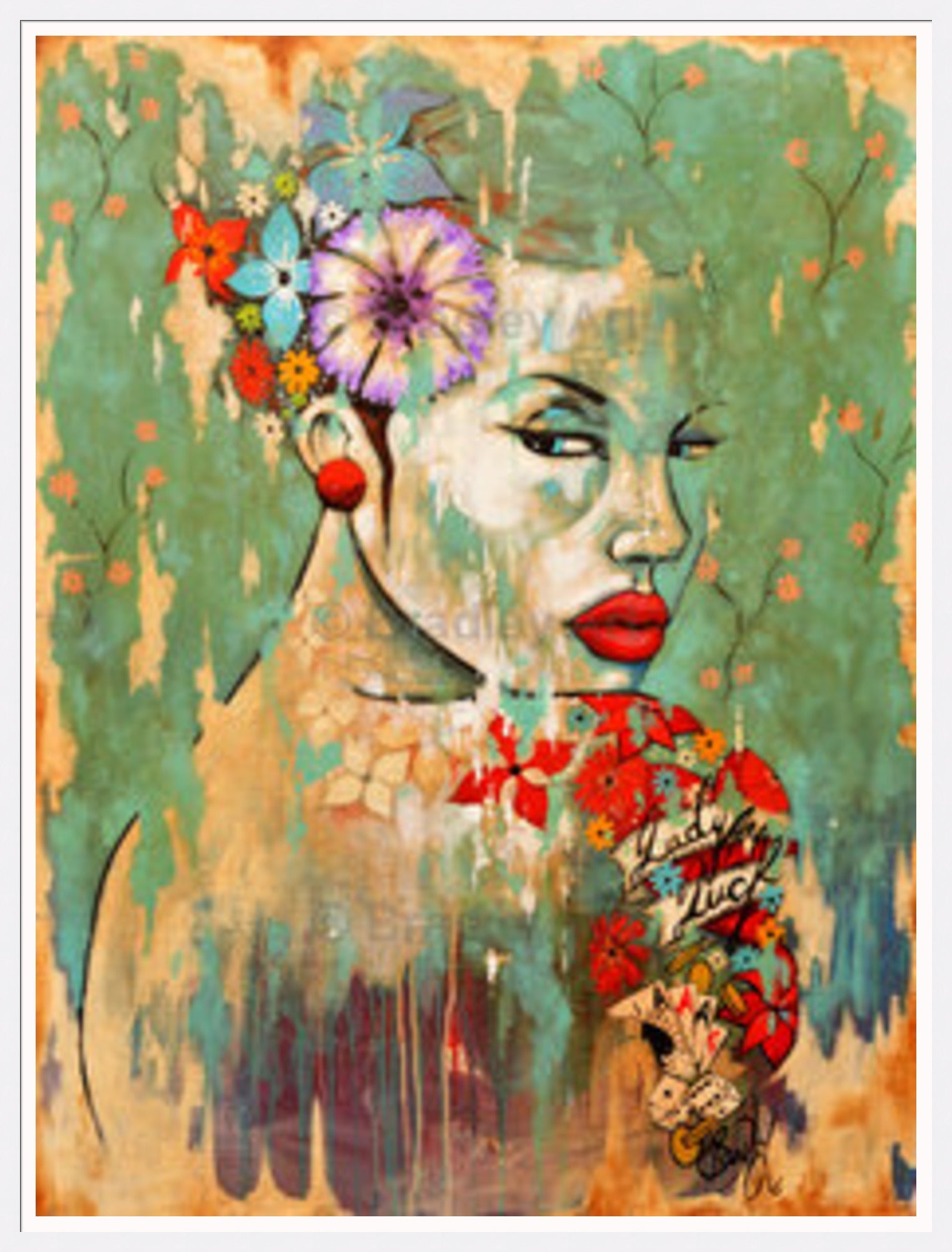 "Lady Luck" HE Canvas