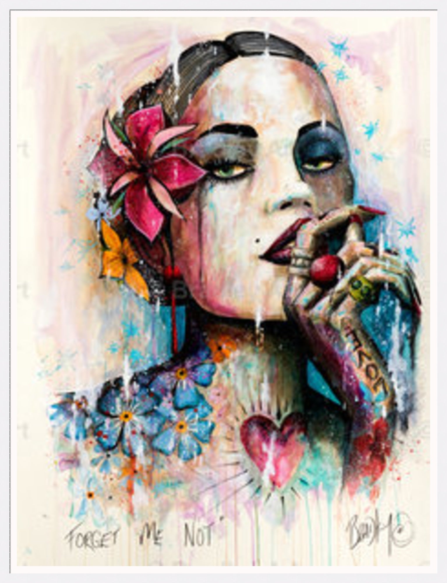 "Forget Me Not" Canvas