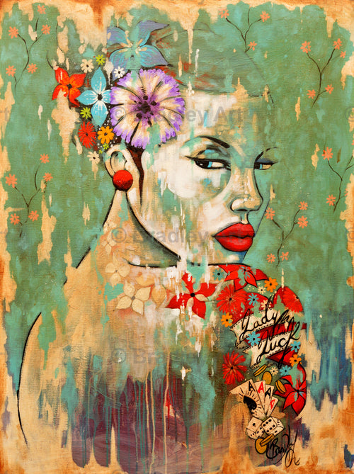 "Lady Luck" Canvas
