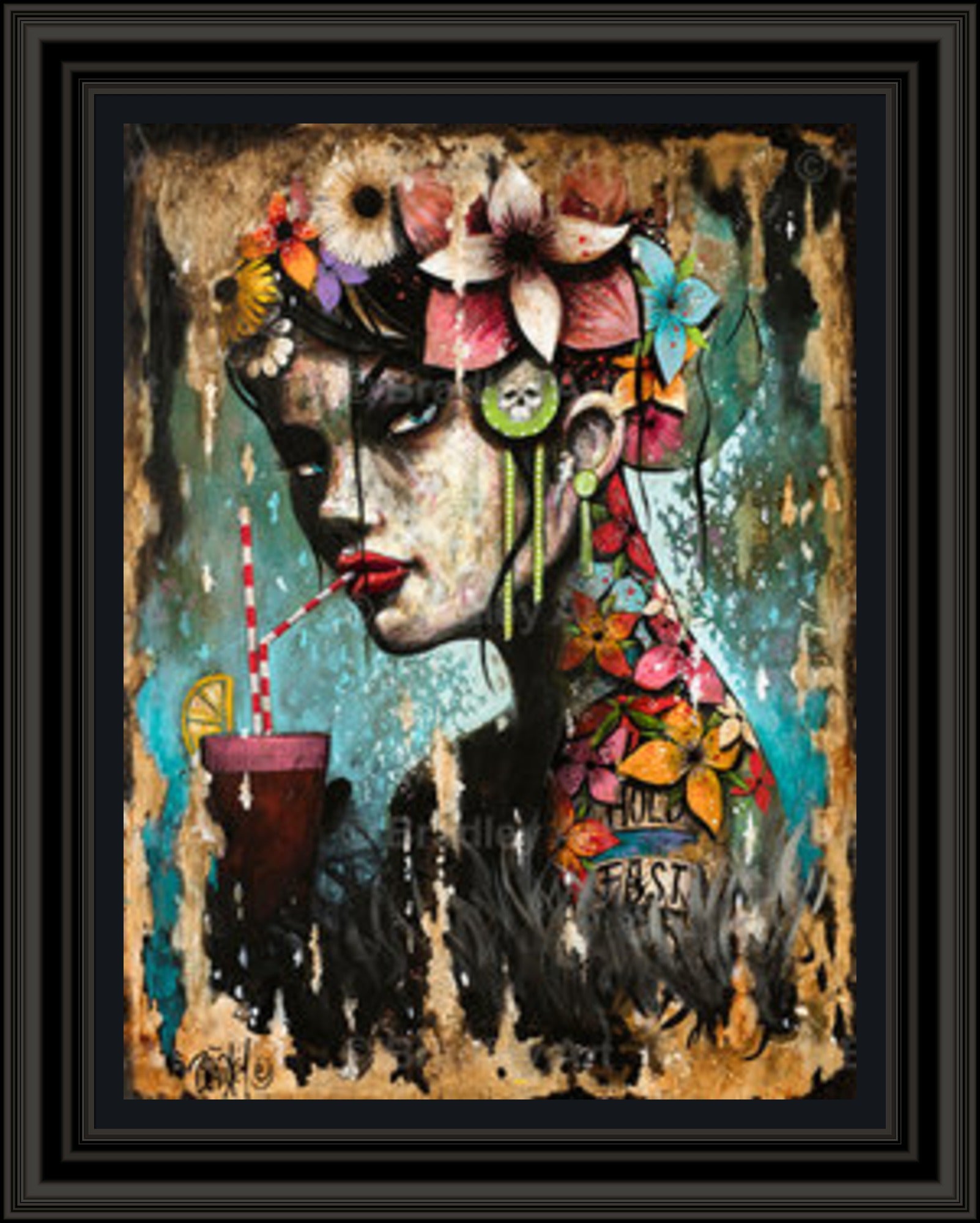 "Hold Fast Girl" Canvas