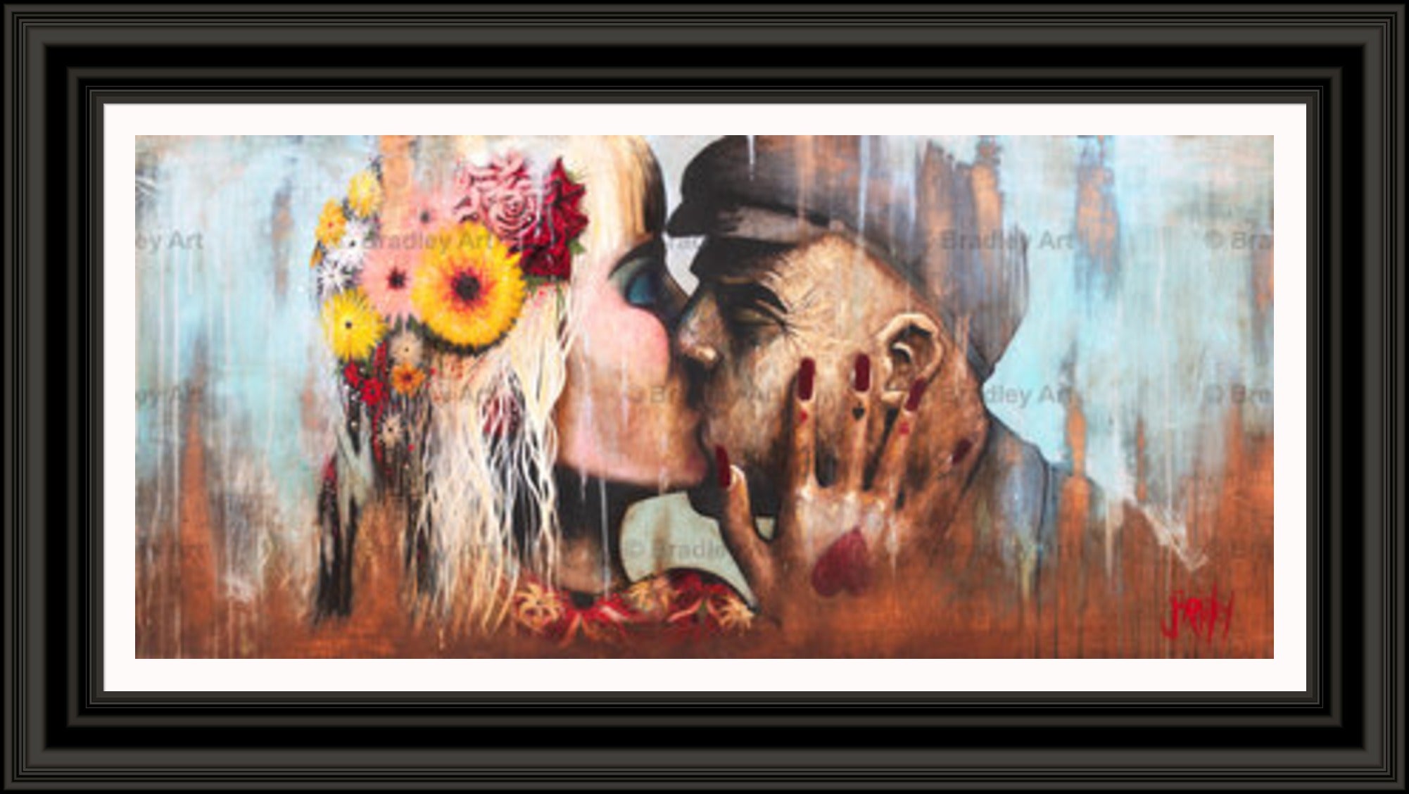 "The Kiss" HE Canvas