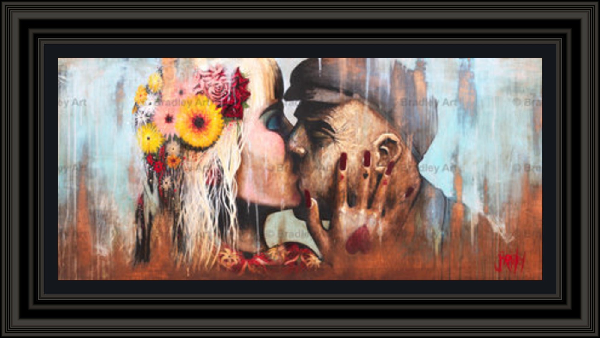 "The Kiss" HE Canvas