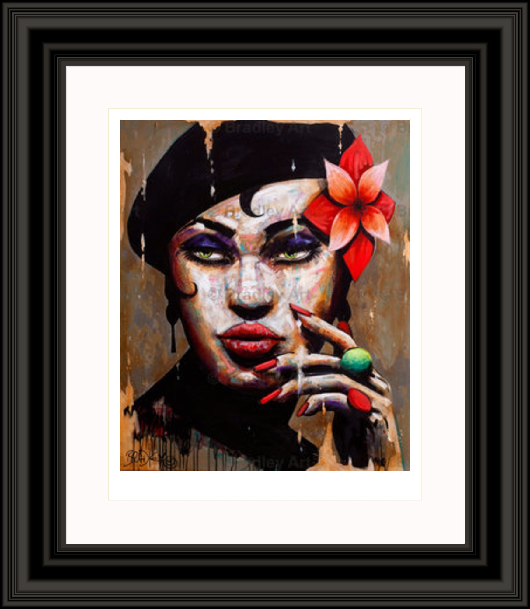 "La Femme en Noir" Print