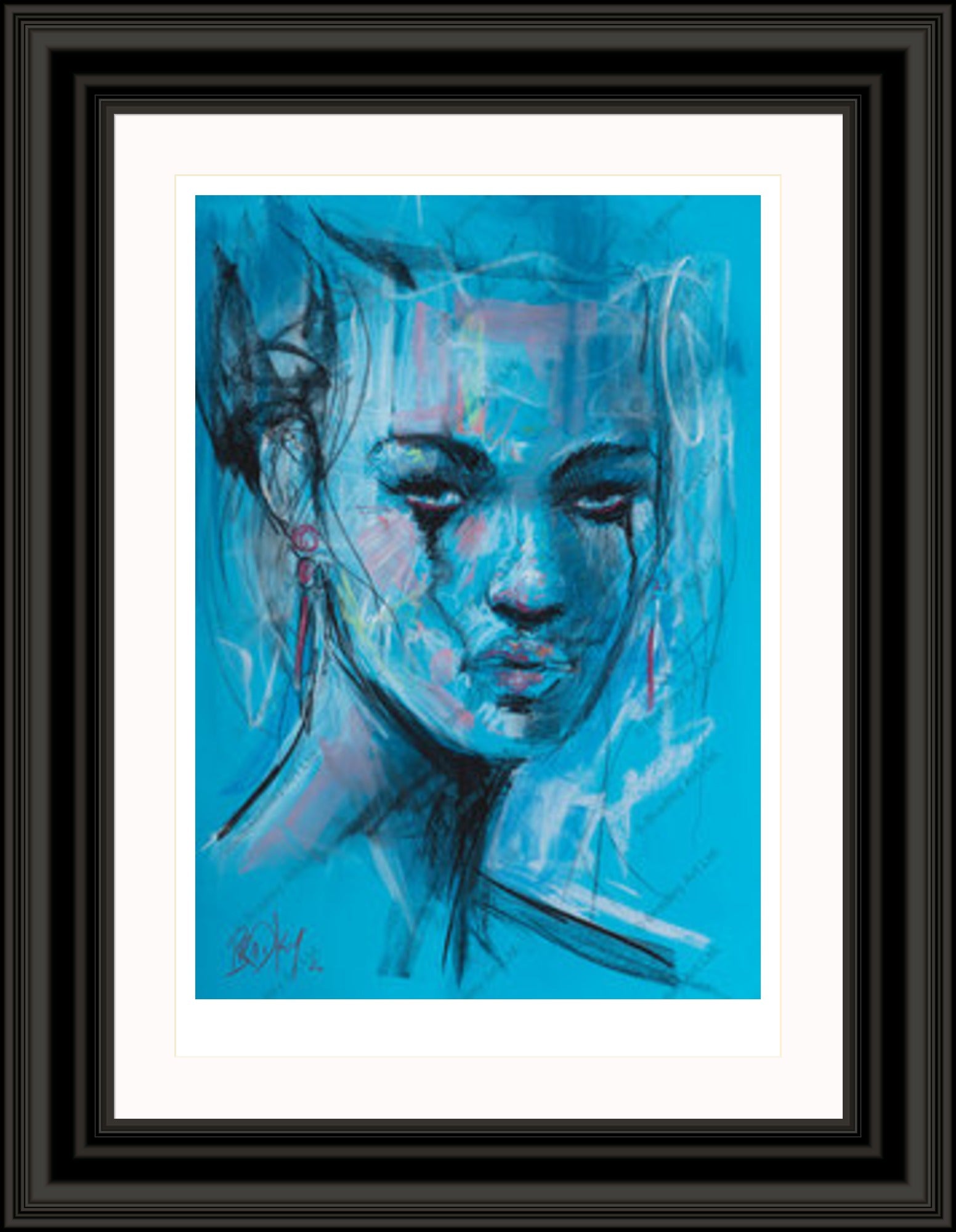 "Study II" (Blue) Print