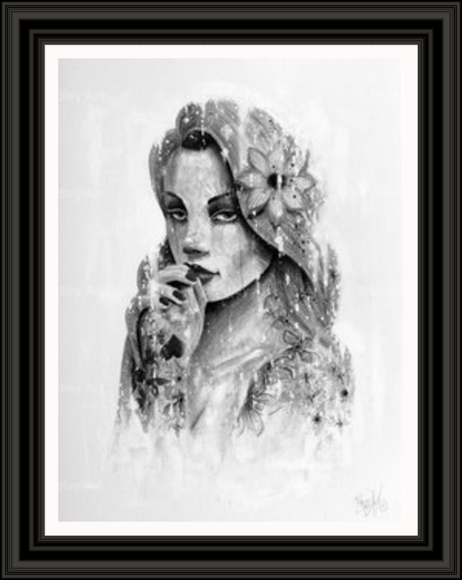 "Serenity" (B&W) HE Canvas
