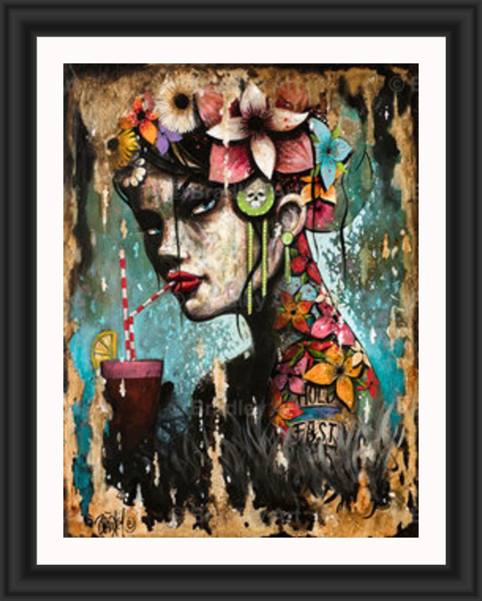 "Hold Fast Girl" Canvas