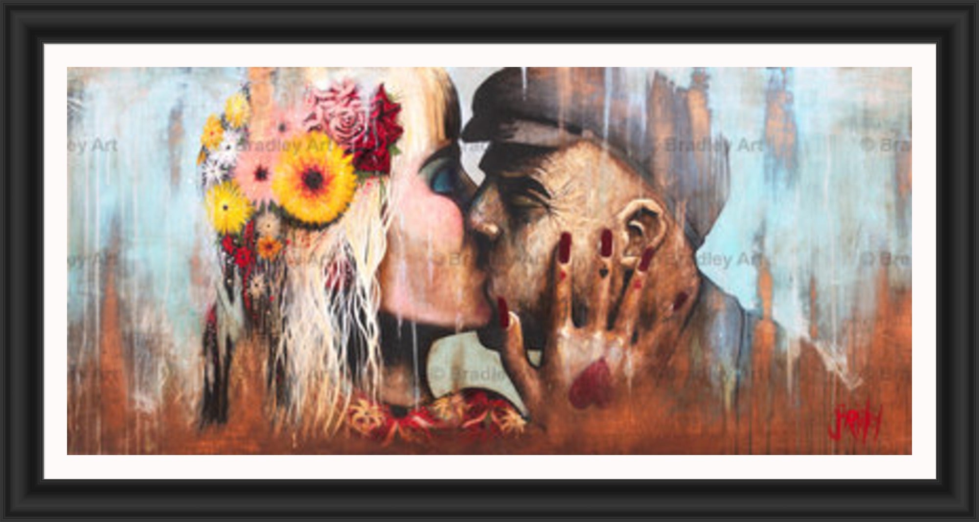 "The Kiss" HE Canvas