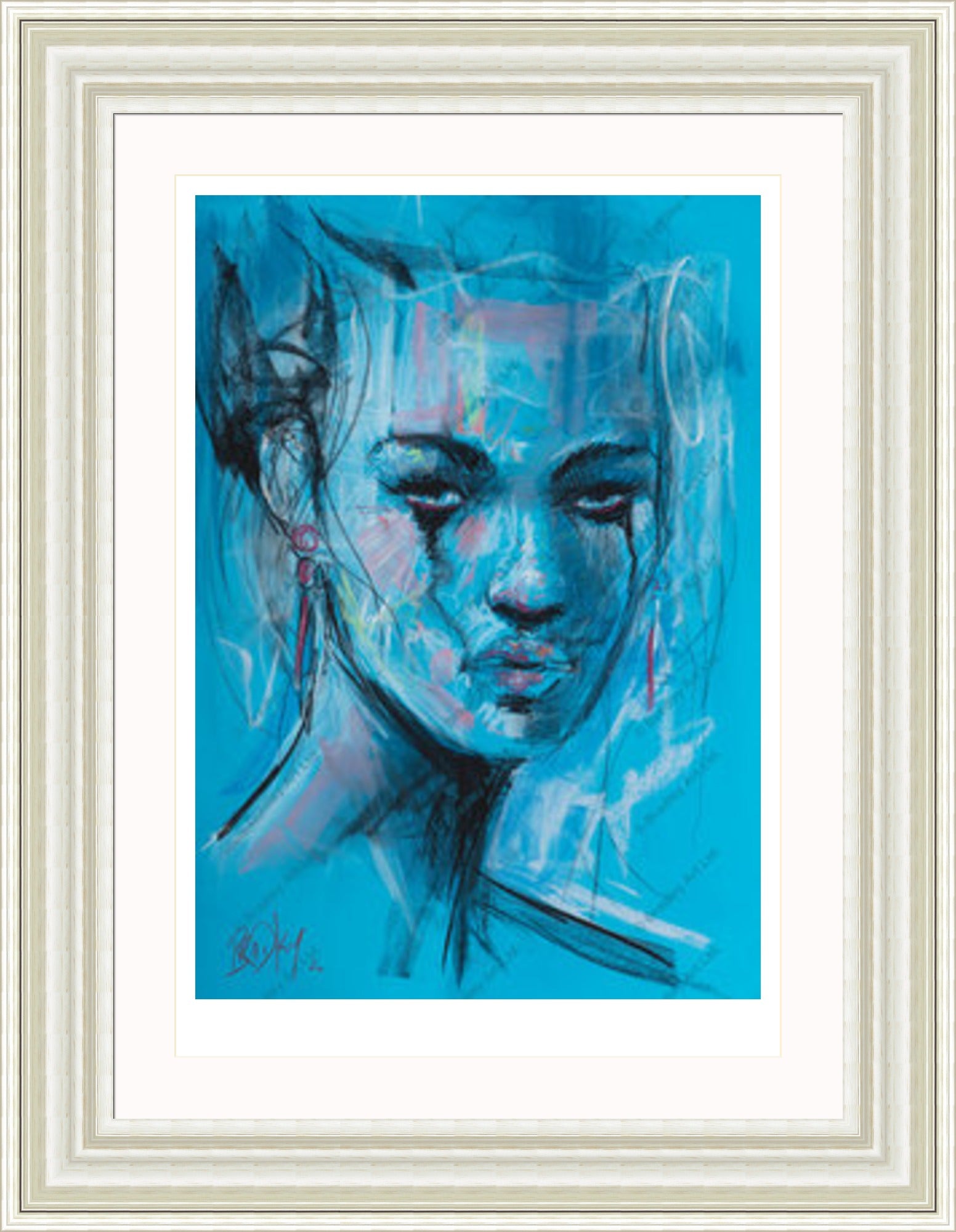 "Study II" (Blue) Print