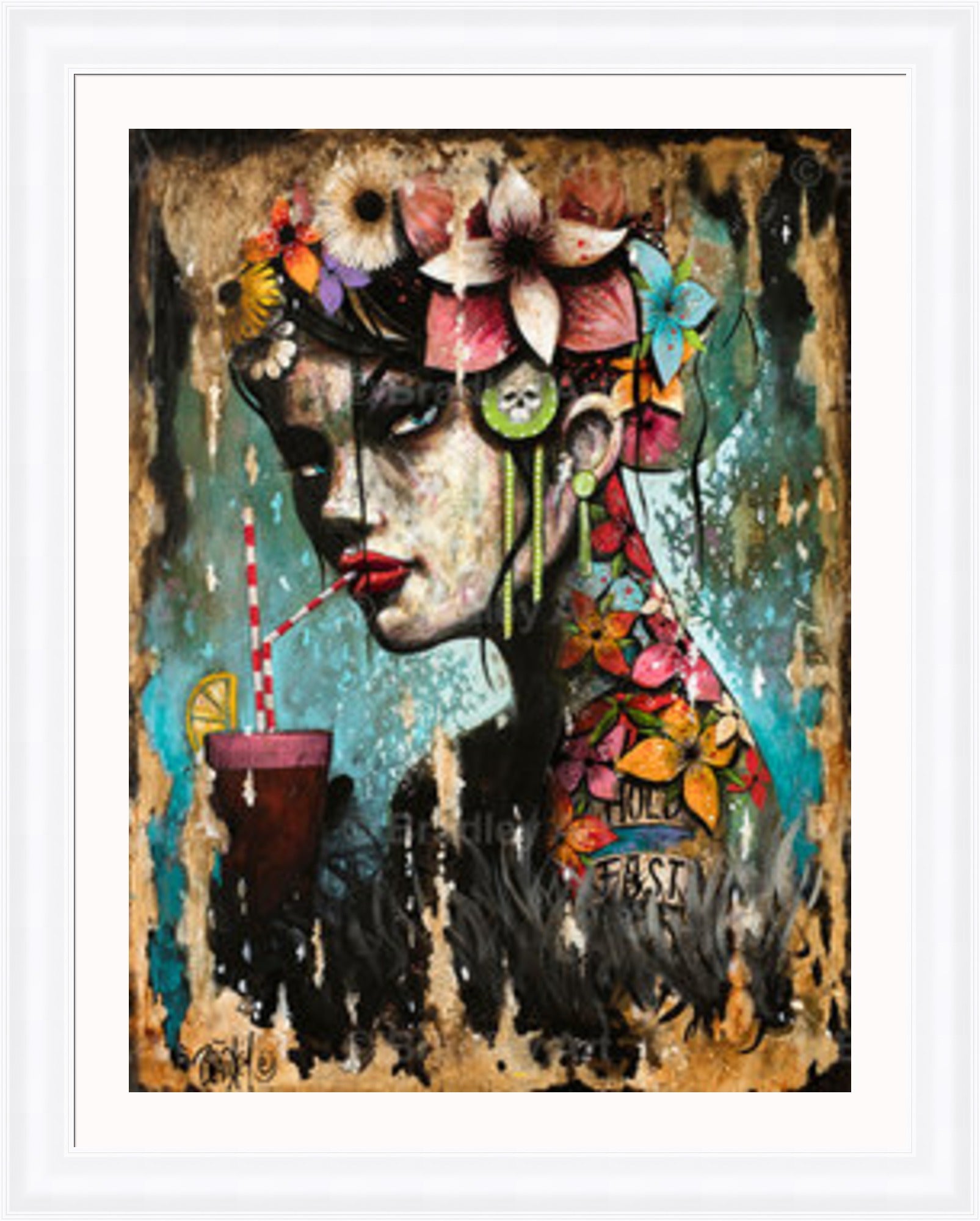 "Hold Fast Girl" Canvas