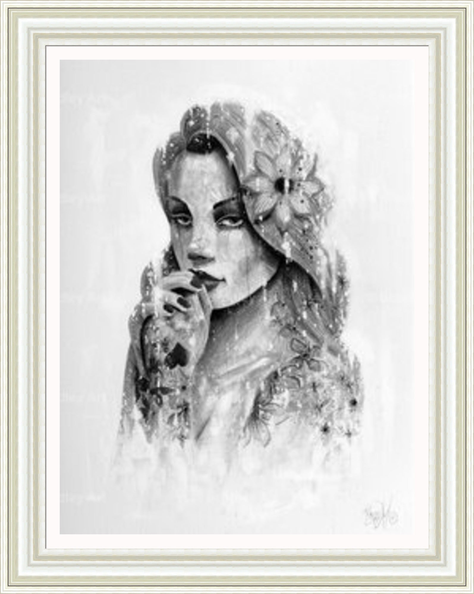 "Serenity" (B&W) HE Canvas
