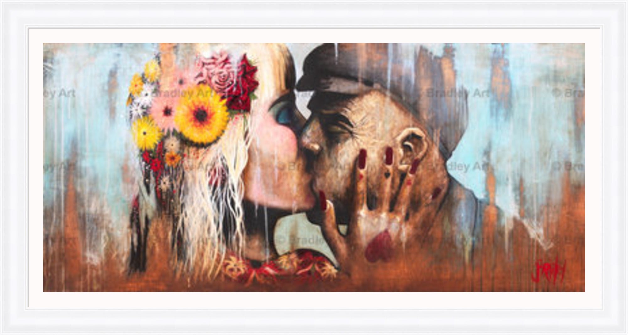 "The Kiss" HE Canvas