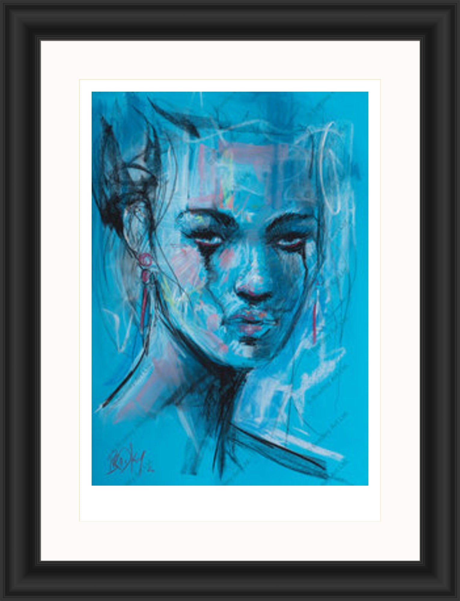 "Study II" (Blue) Print