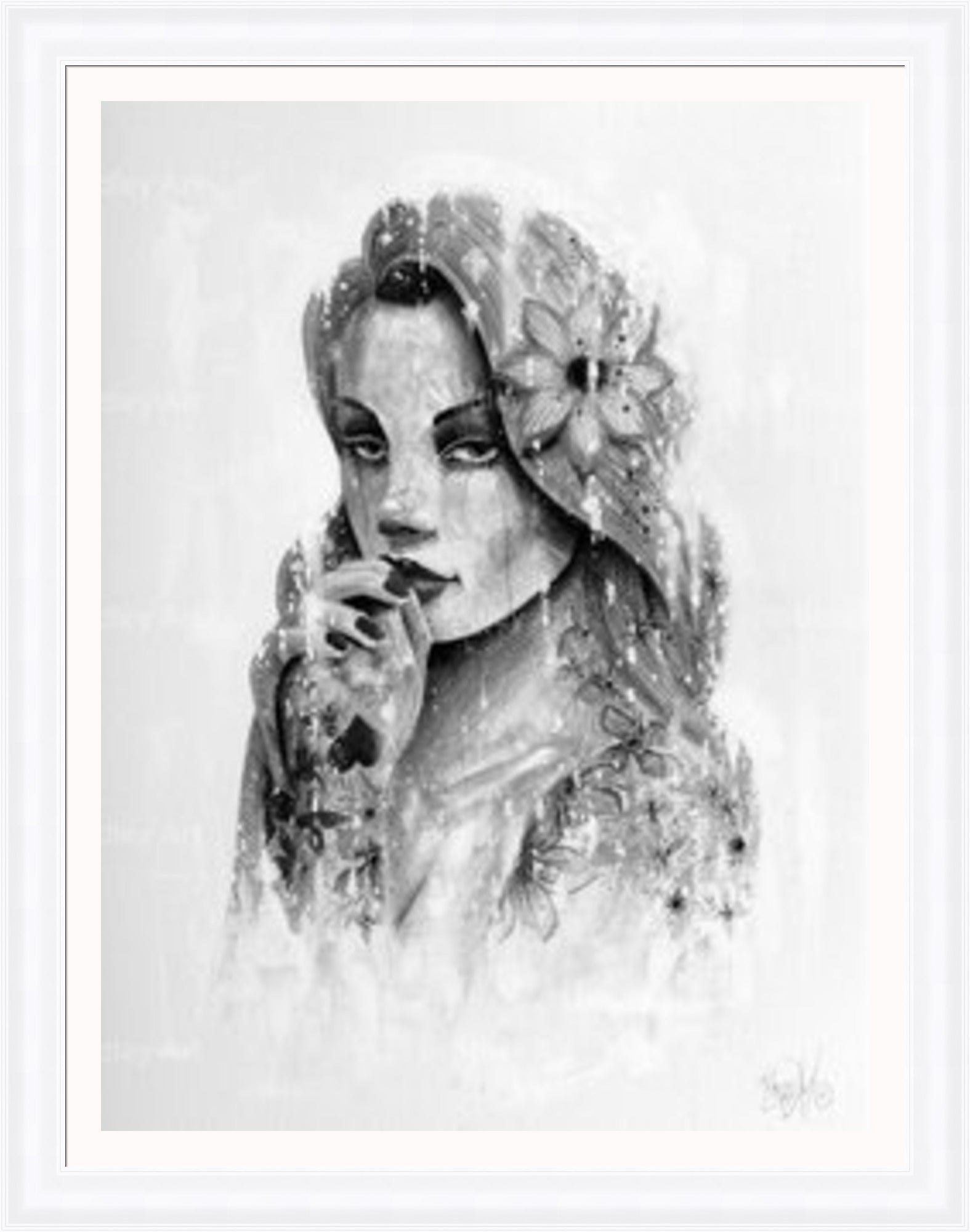 "Serenity" (B&W) HE Canvas