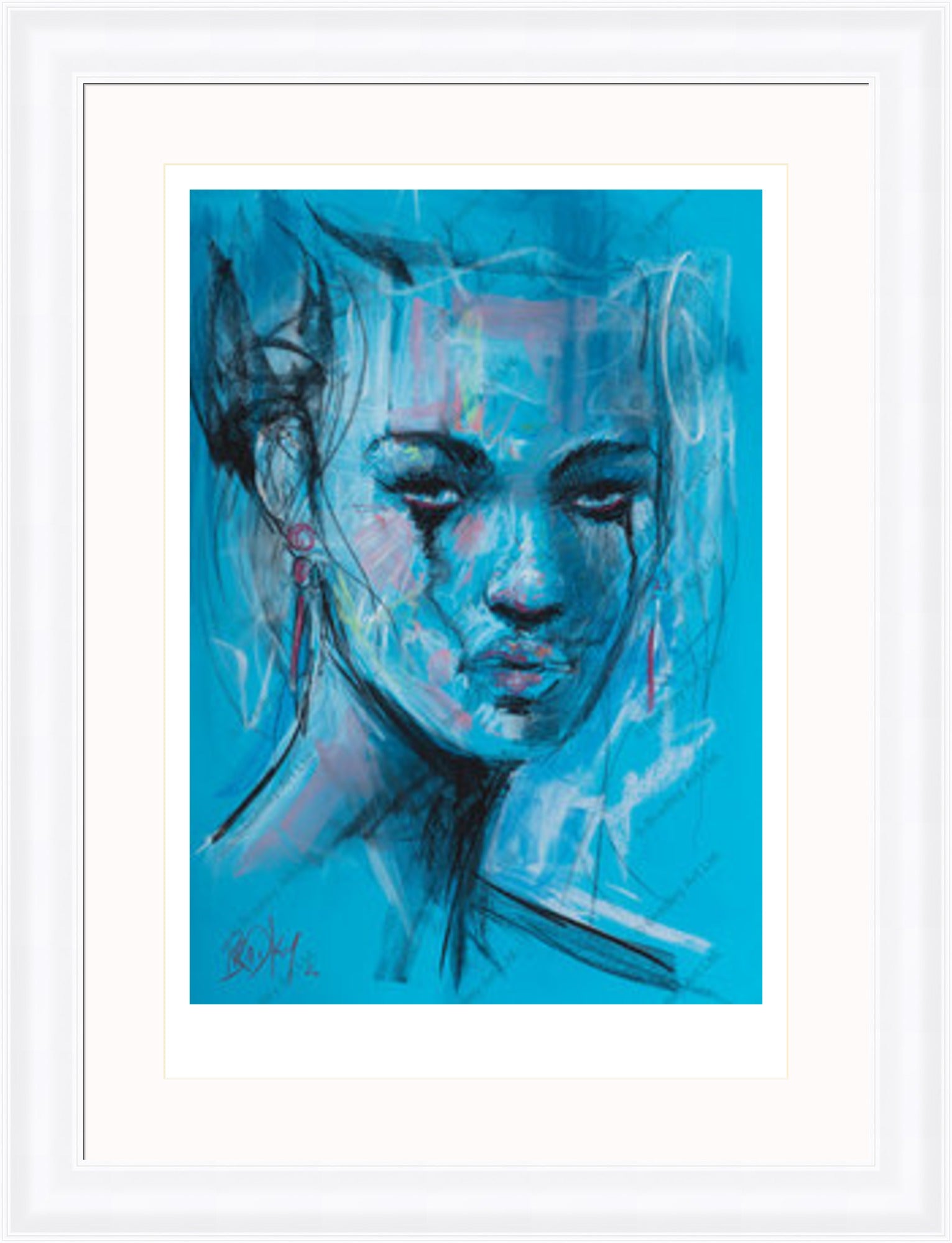 "Study II" (Blue) Print