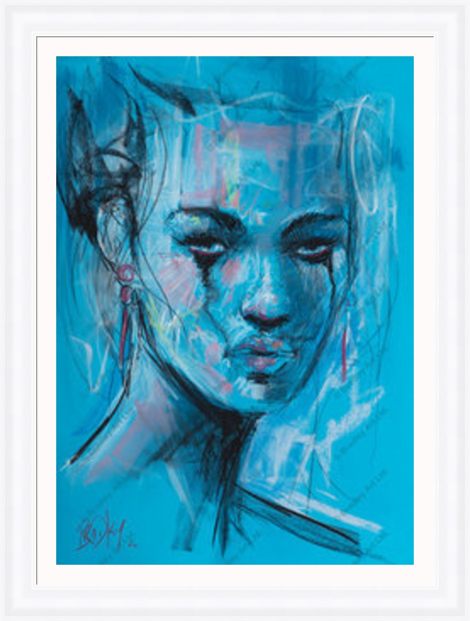 "Study II" (Blue) HE Canvas