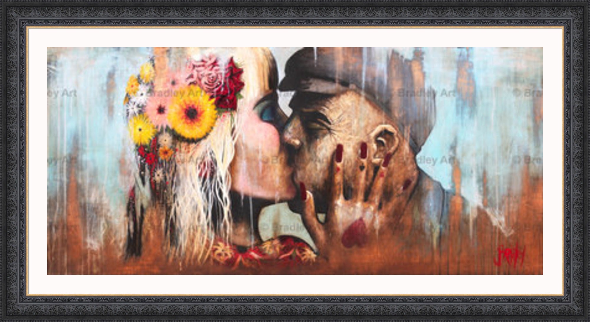 "The Kiss" HE Canvas