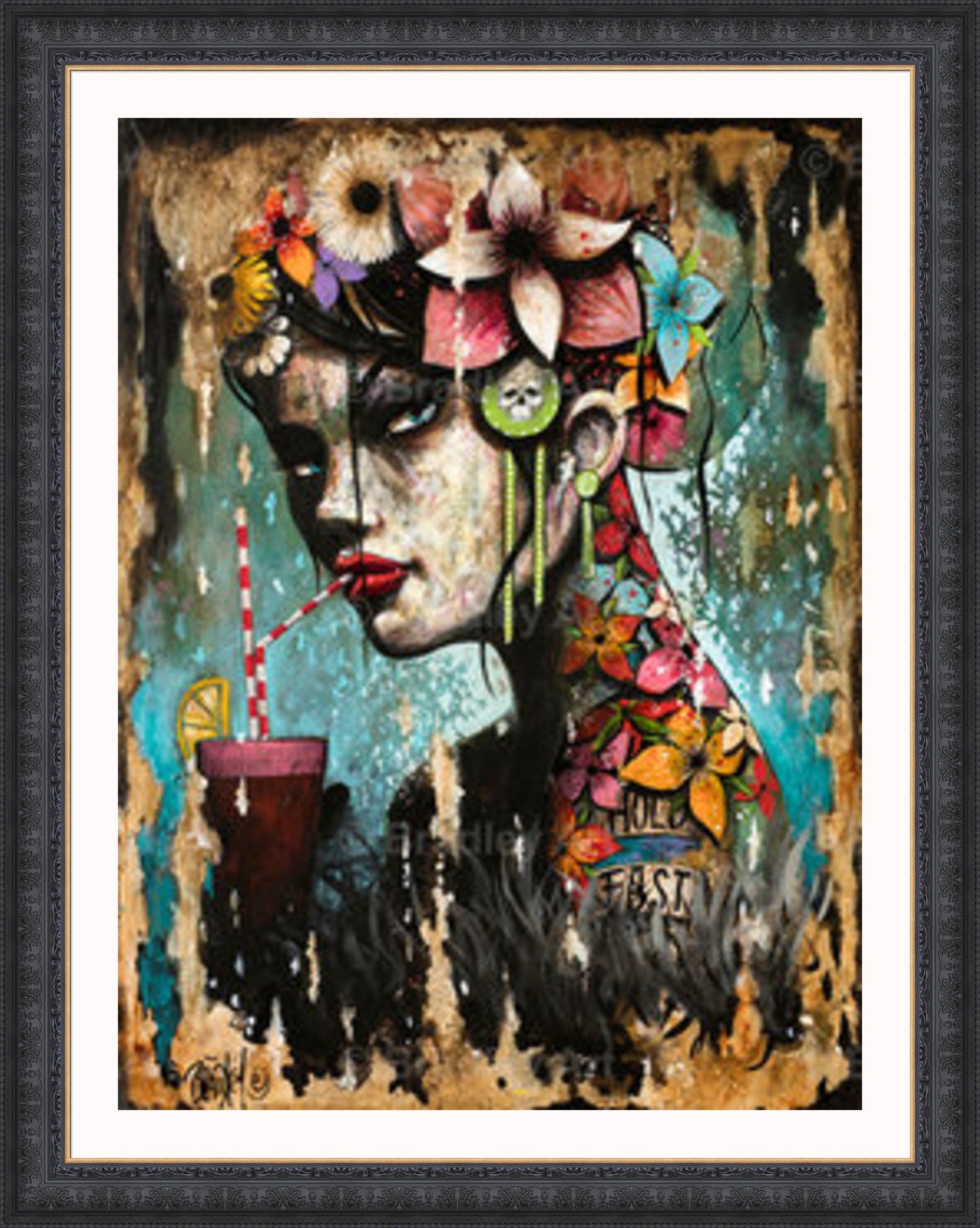 "Hold Fast Girl" Canvas