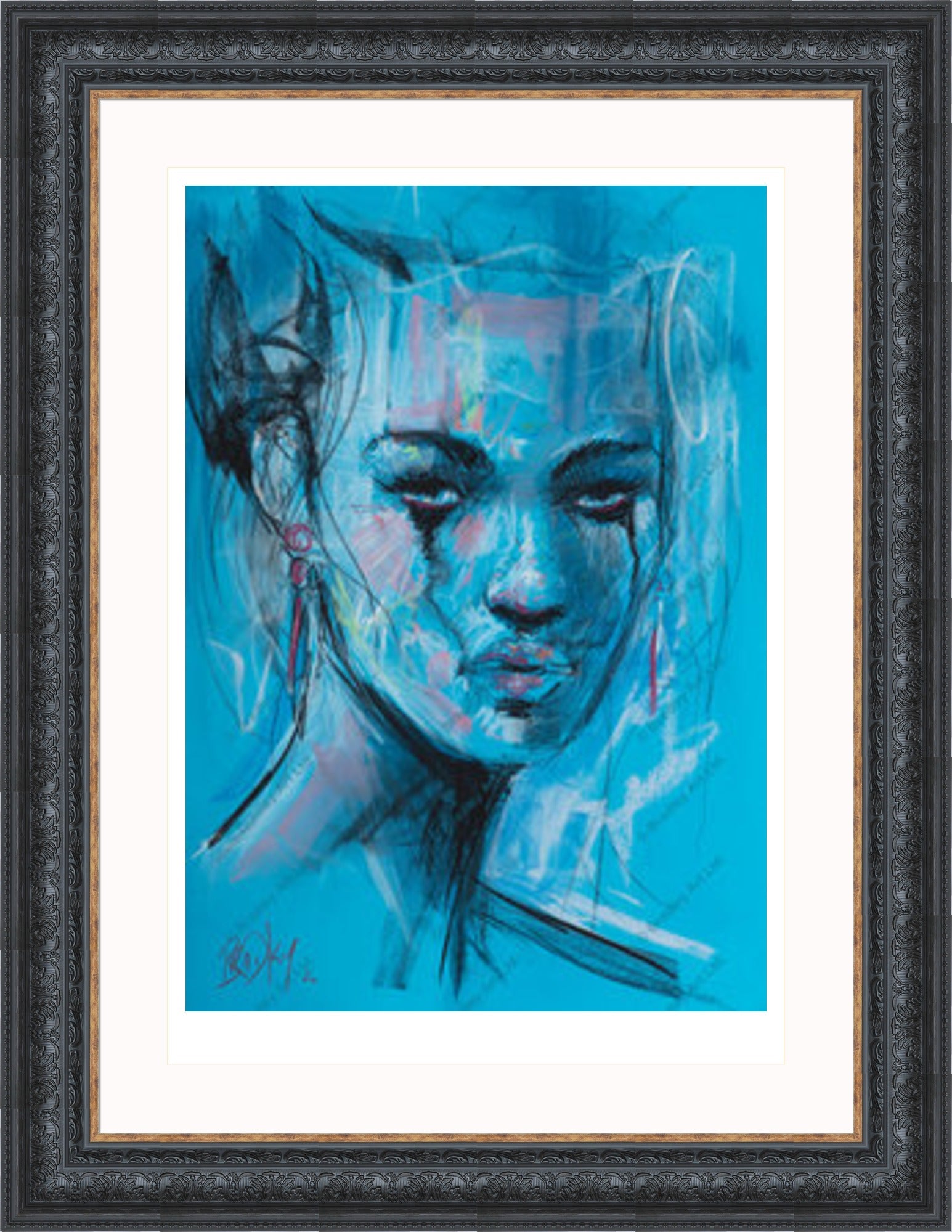 "Study II" (Blue) Print