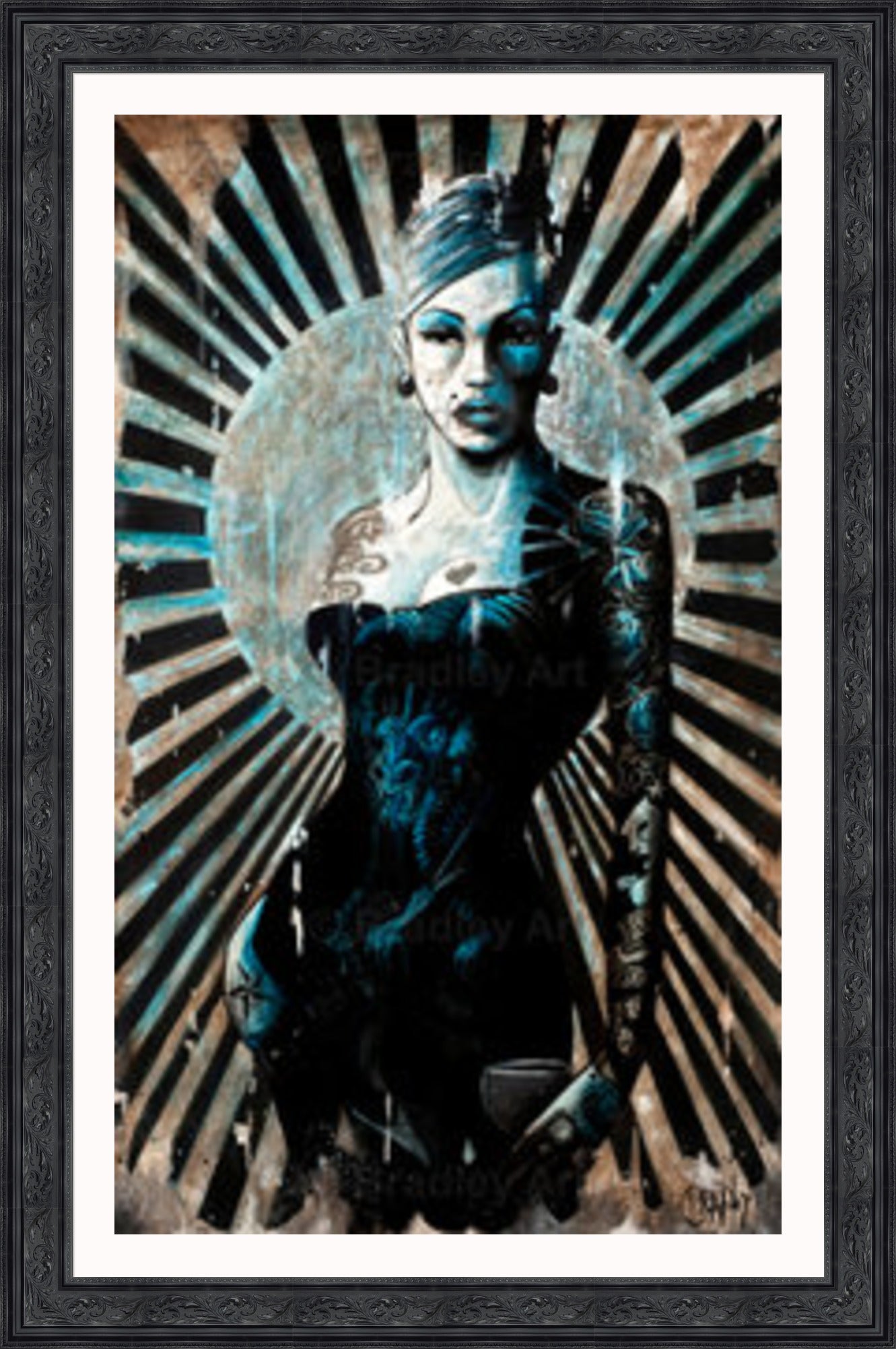 "La Femme Bleue" Canvas