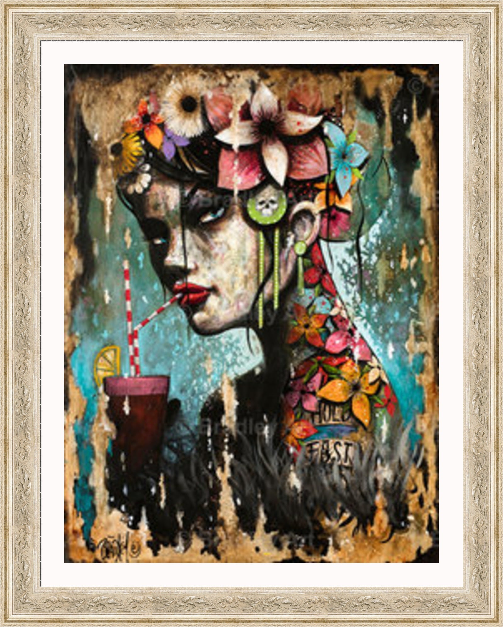 "Hold Fast Girl" Canvas