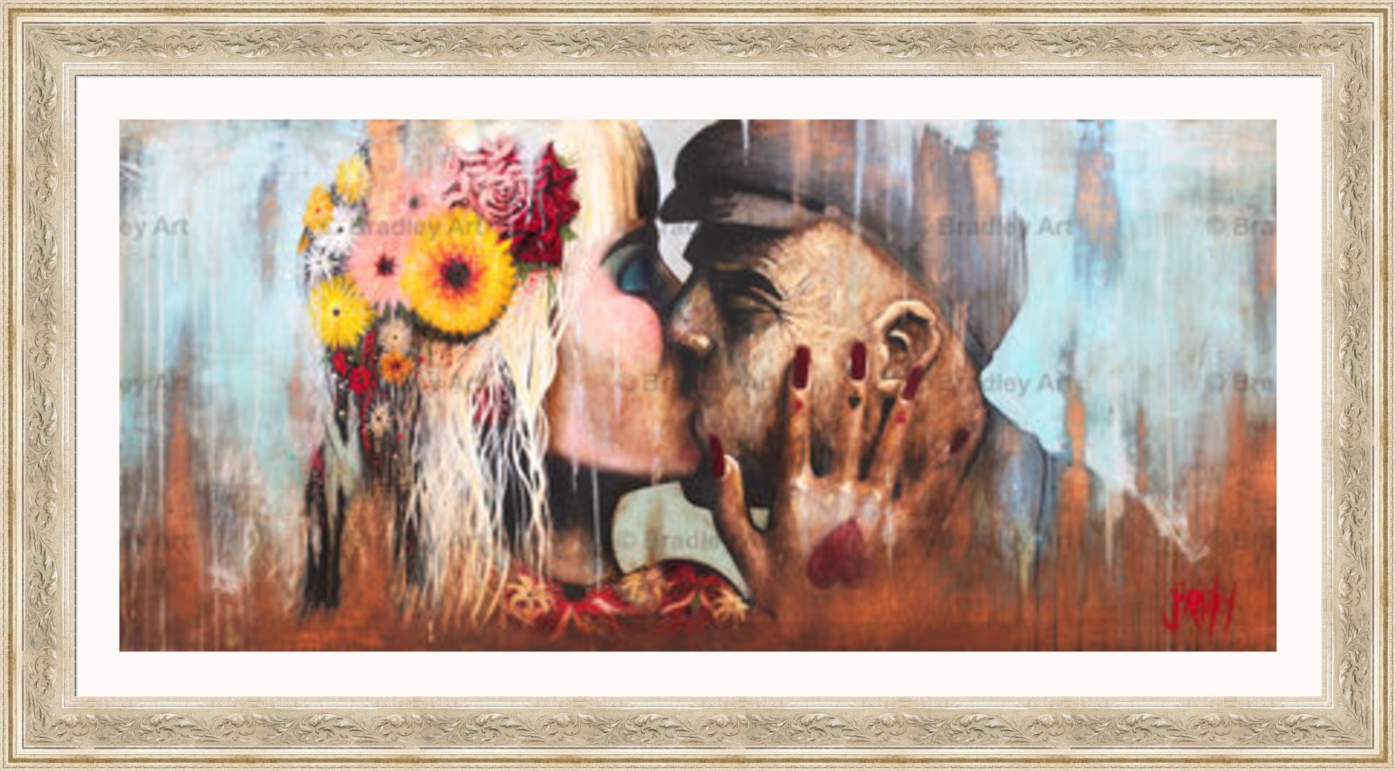 "The Kiss" HE Canvas