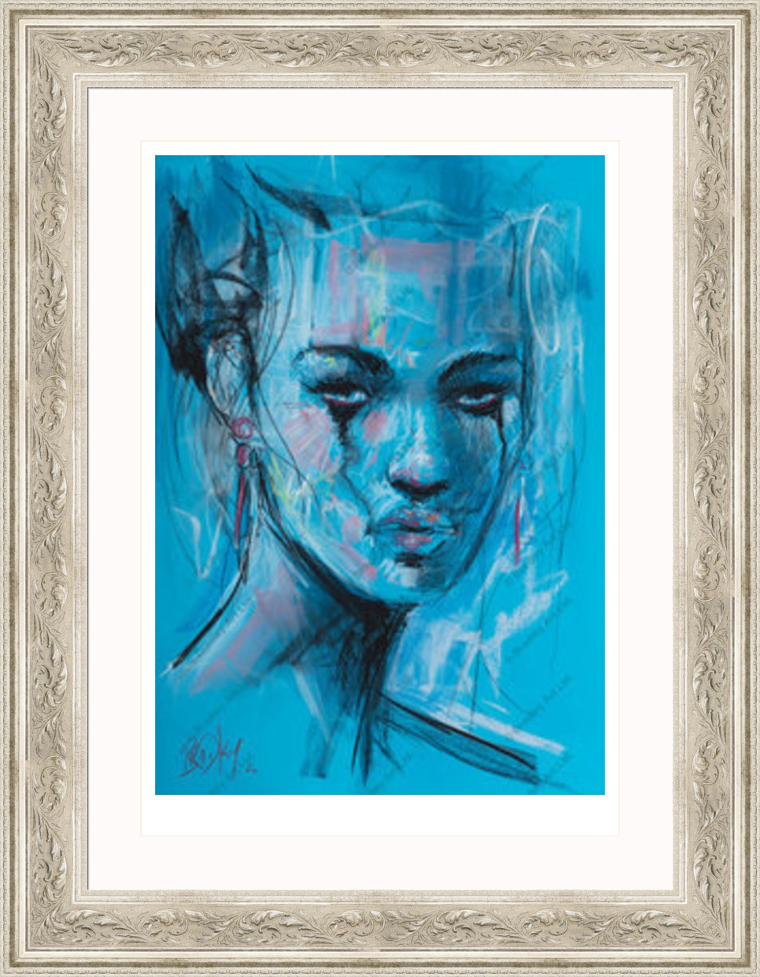 "Study II" (Blue) Print