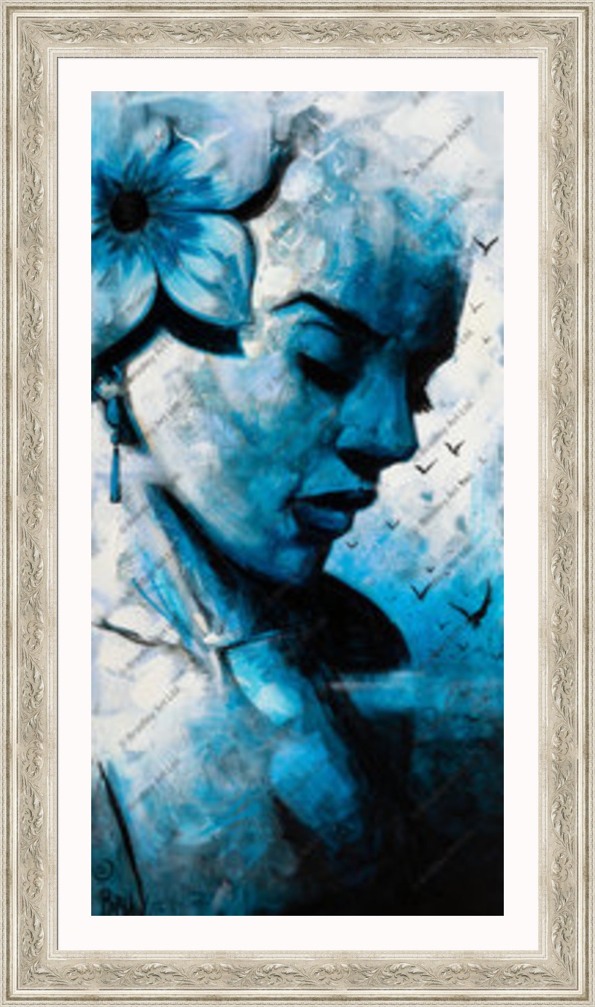 "Live Life Blue" HE Canvas