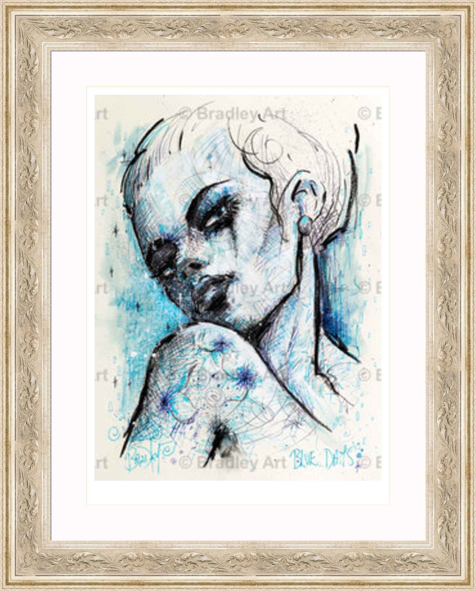 "Blue Days" Print