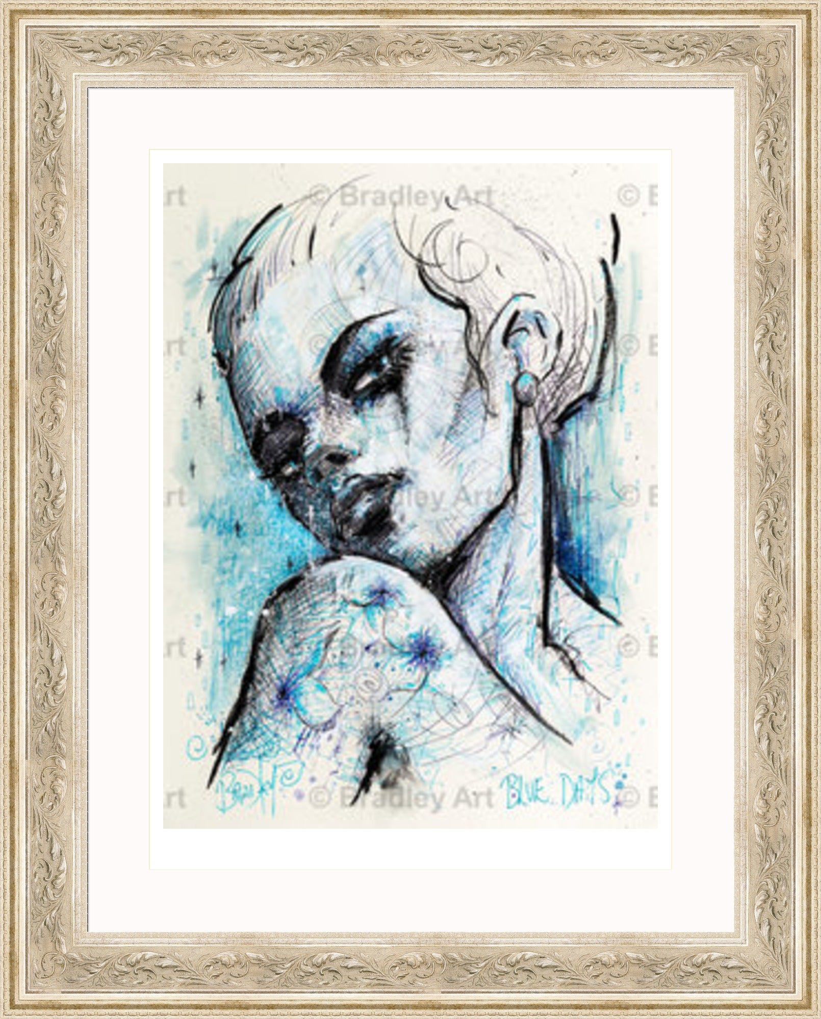 "Blue Days" Print