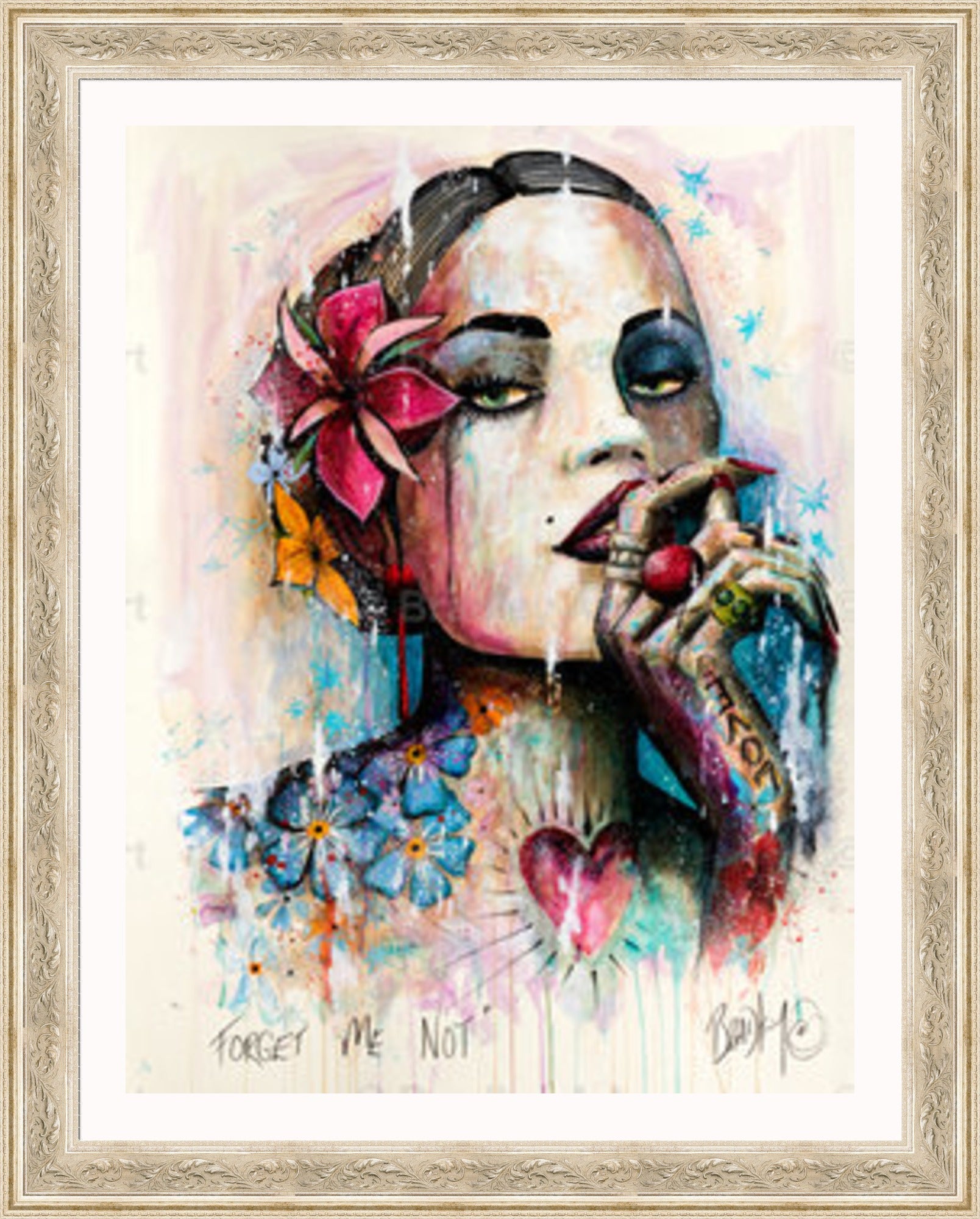 "Forget Me Not" Canvas