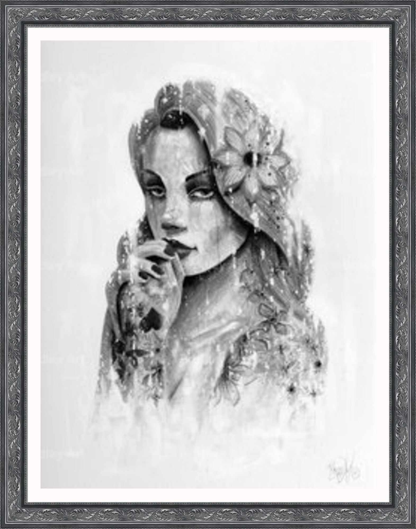 "Serenity" (B&W) HE Canvas