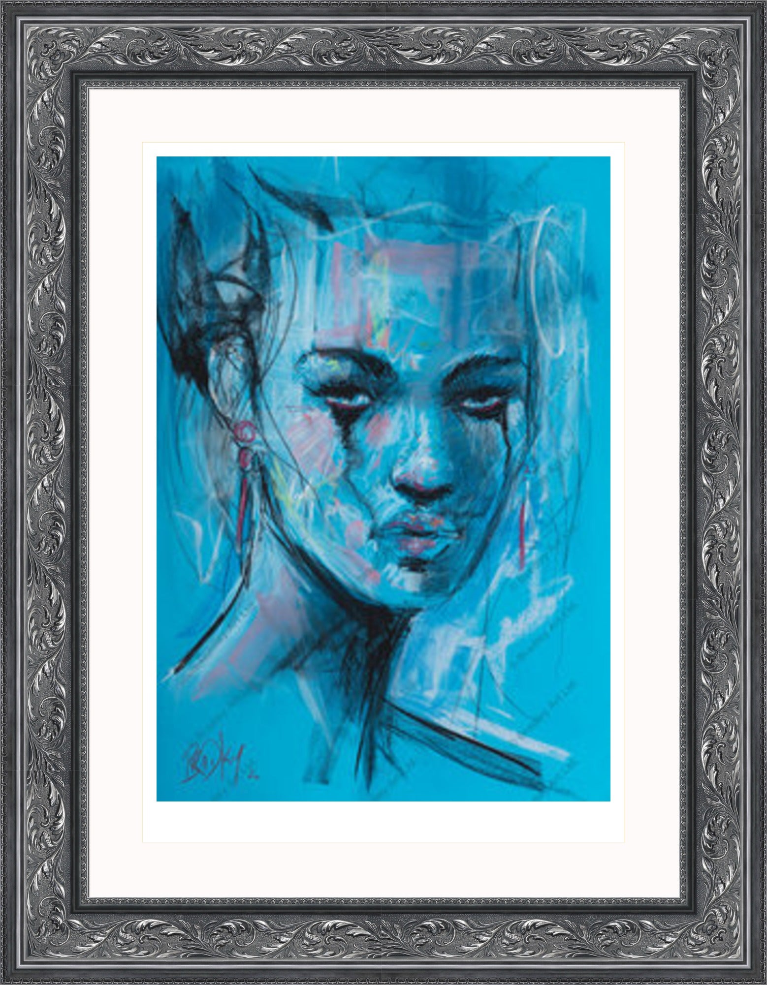 "Study II" (Blue) Print