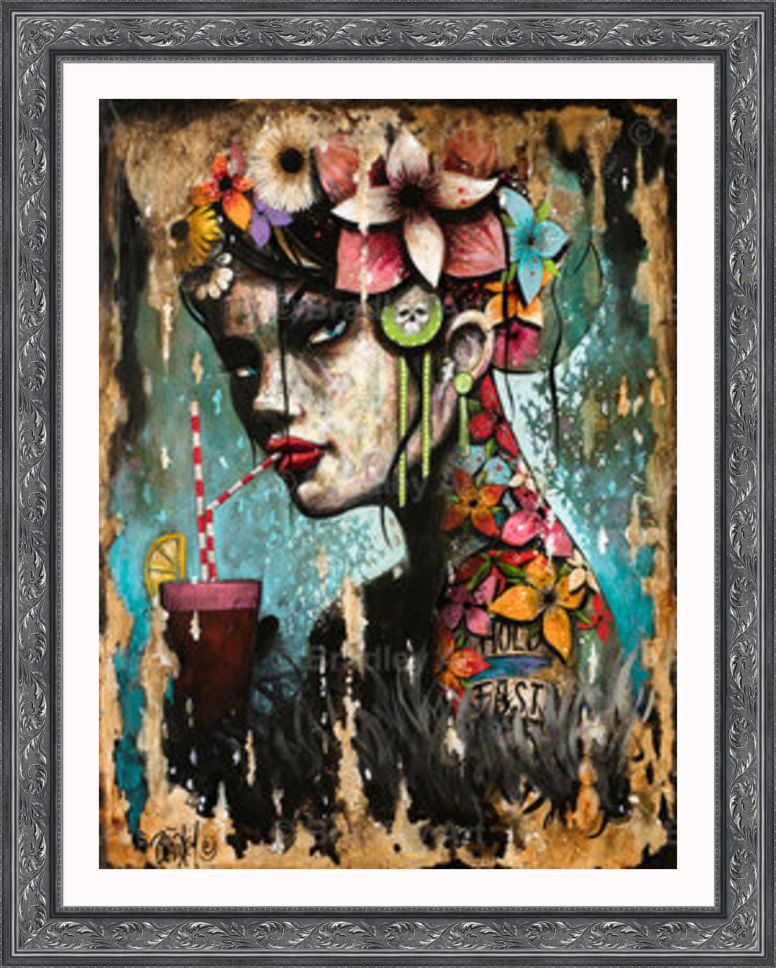 "Hold Fast Girl" Canvas